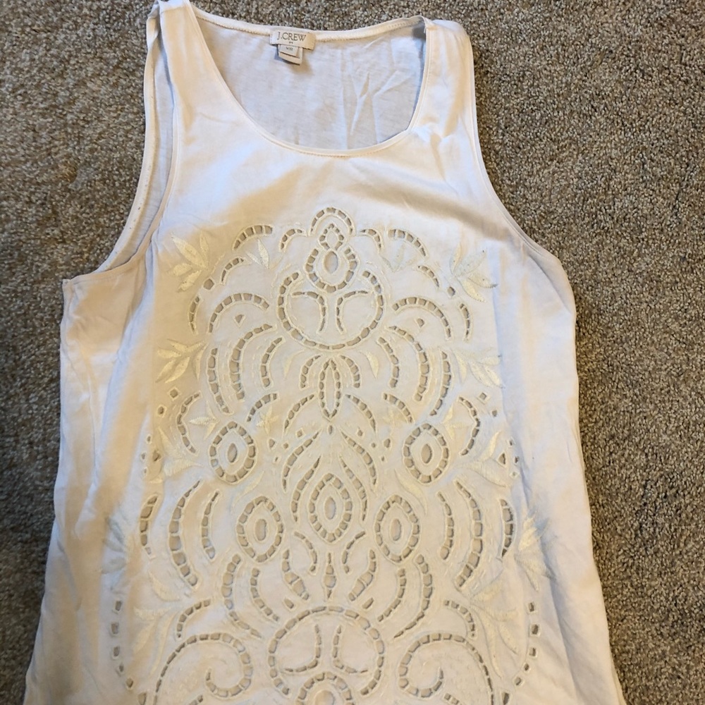J.Crew embroidered tank
